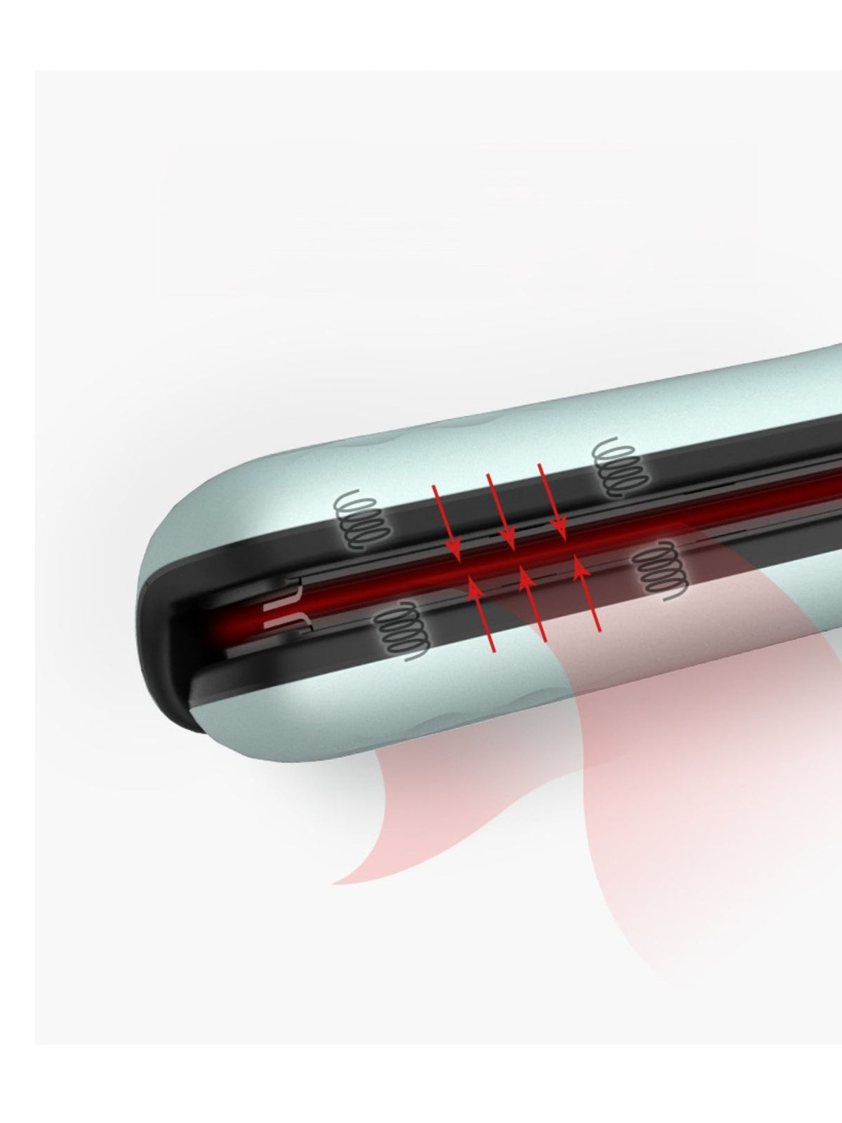 Hair straightener side view