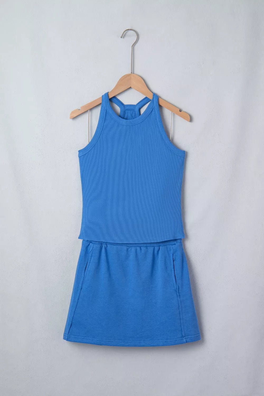 Sleeveless Cropped Top and Pocketed Skort Set, view 14