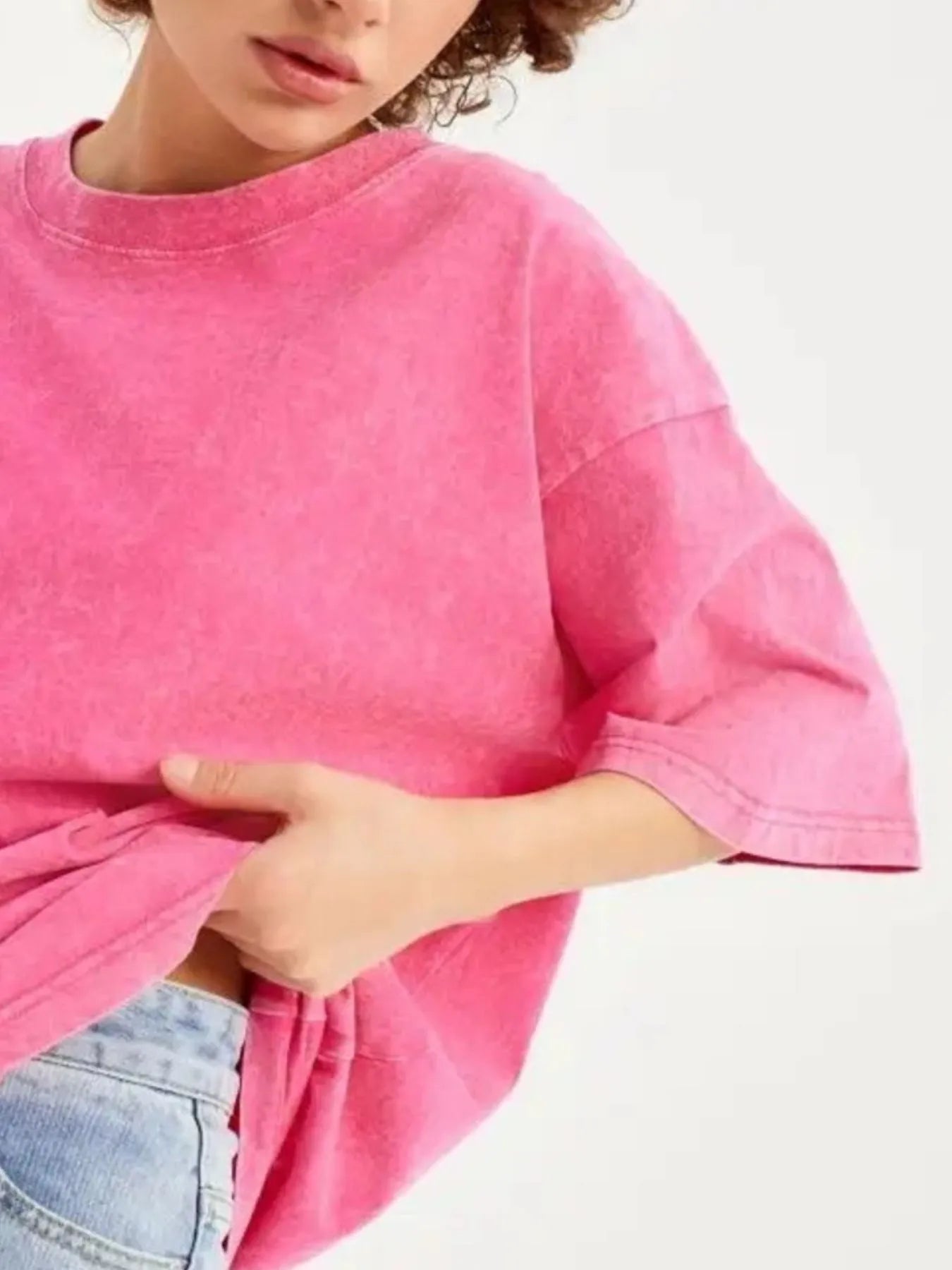 Round Neck Short Sleeve T-Shirt - Fashorio