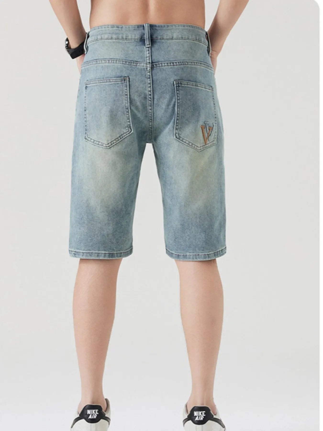 Men's Pocketed Wash Casual Denim Shorts - Fashorio