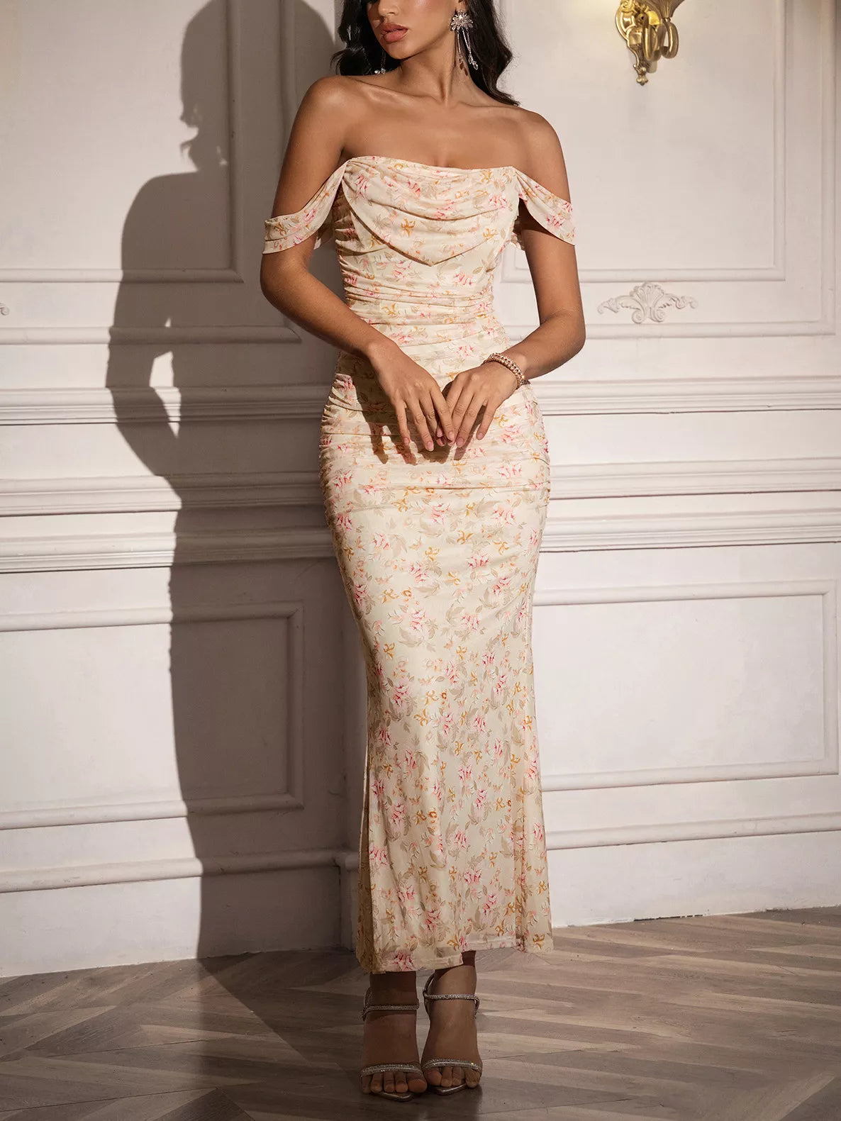 Mermaid dress shown in a second color