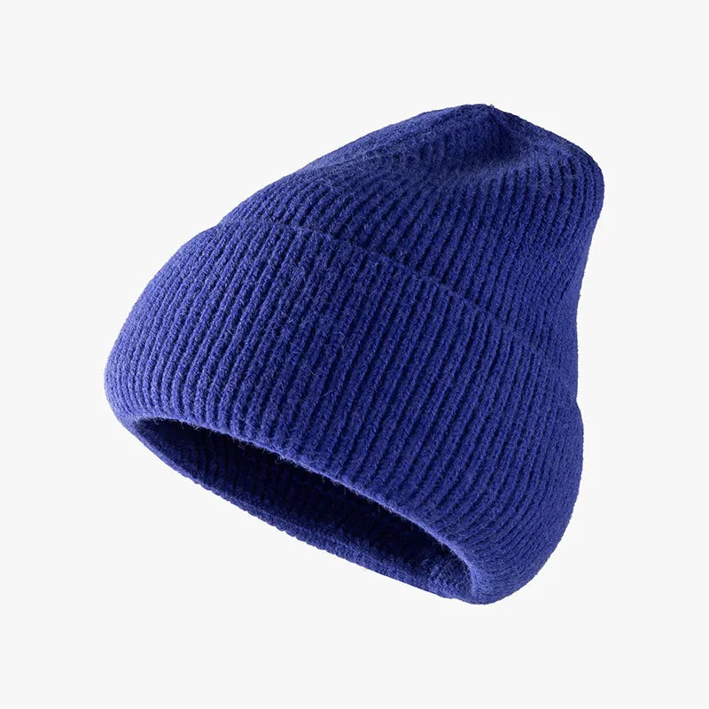 Thermal Solid Knit Hat Violet One Size - Fashorio