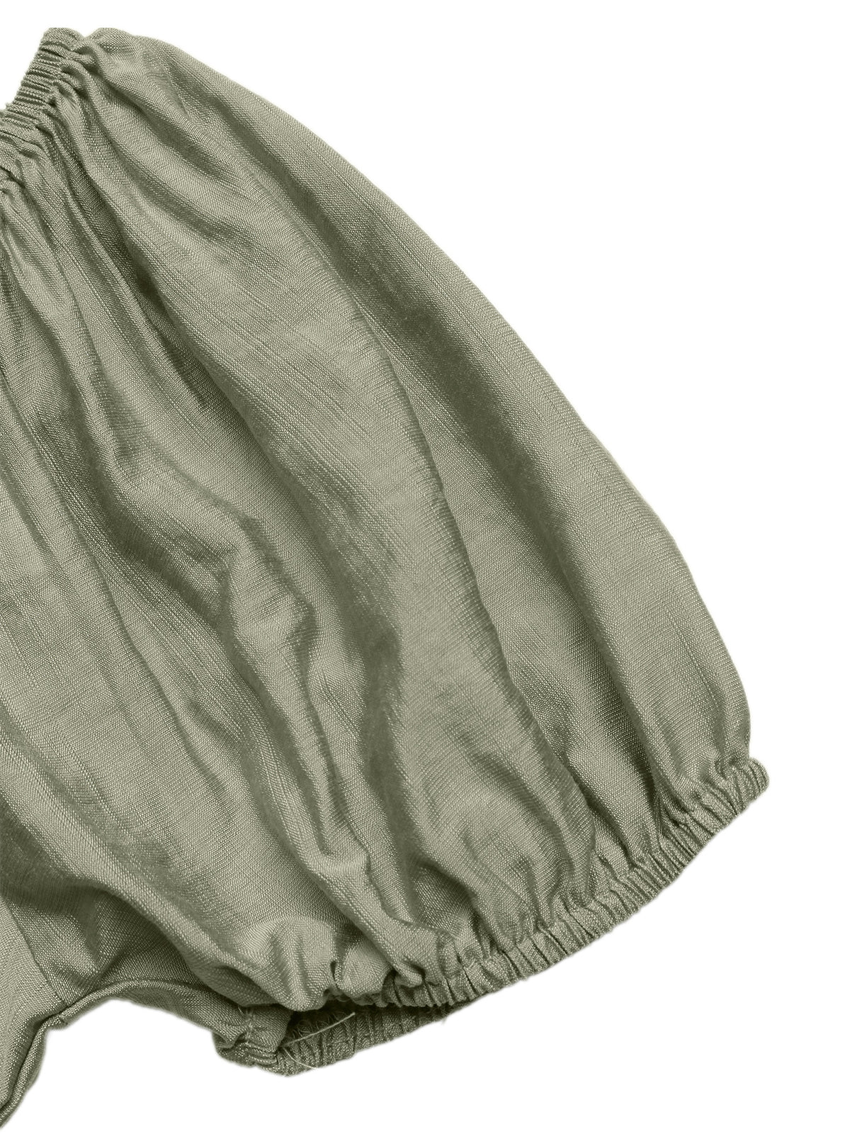 Skirt drape on green viscose blend dress