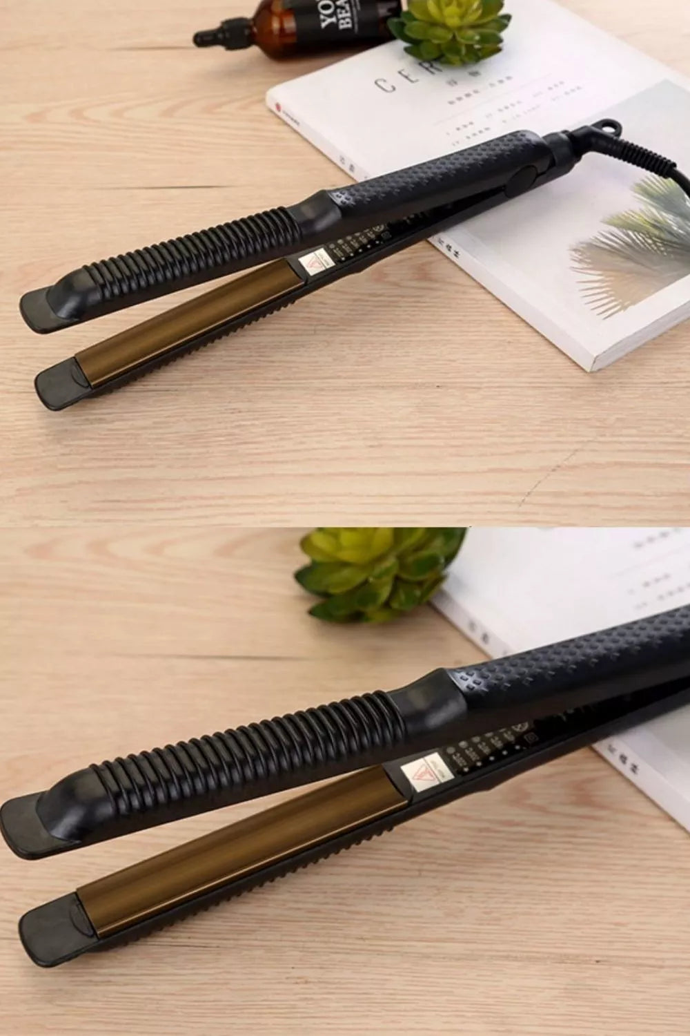 2 in 1 straightener control detail