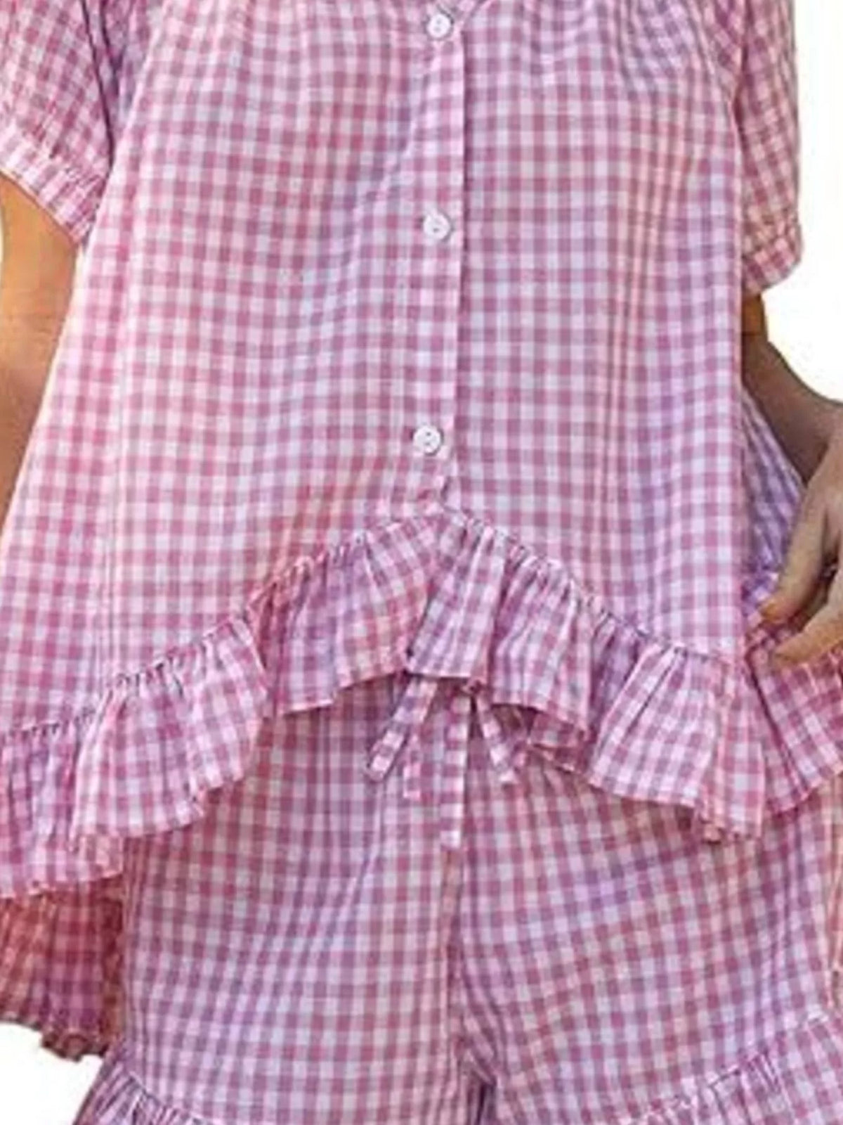 Gingham set alternate color front view