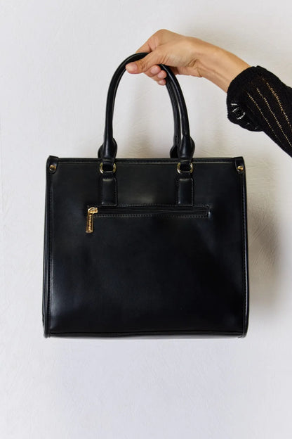David Jones Argyle Pattern PU Leather Handbag - Fashorio