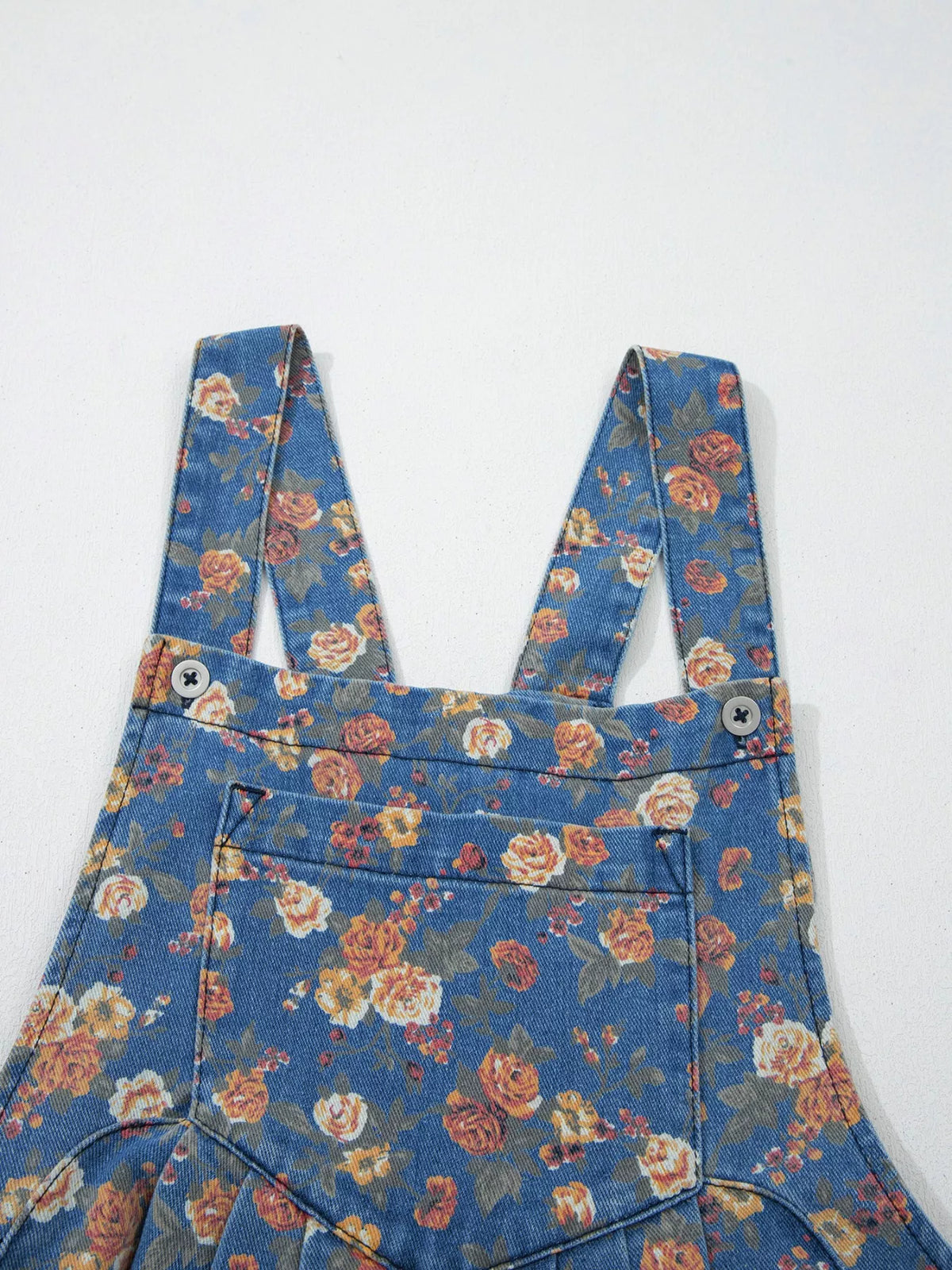 Light blue wide leg overalls fabric texture