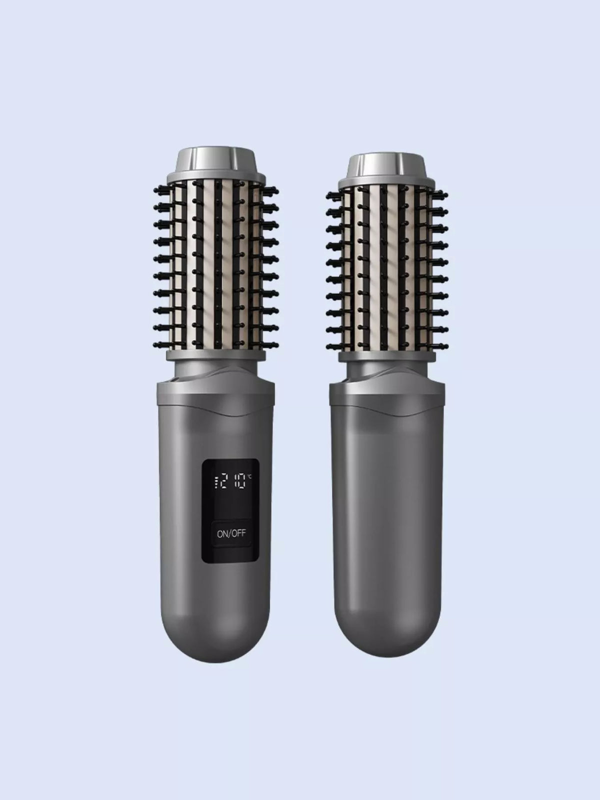 Hot air brush smoothing strands