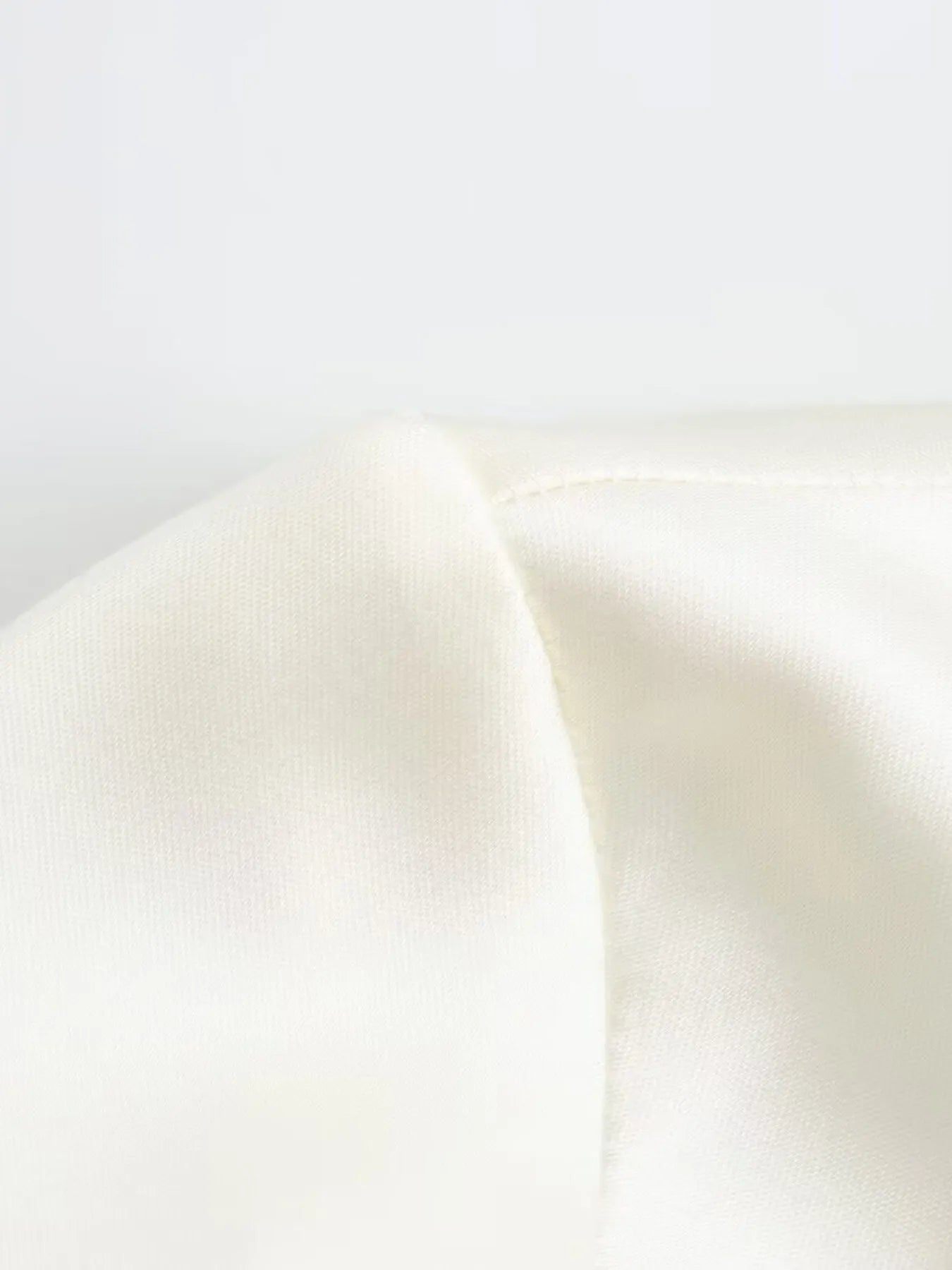 Satin Tie-Front Long Sleeve Shirt - Fashorio