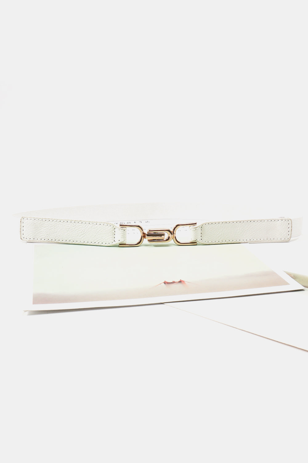 Alloy Buckle Elastic Belt - Fashorio