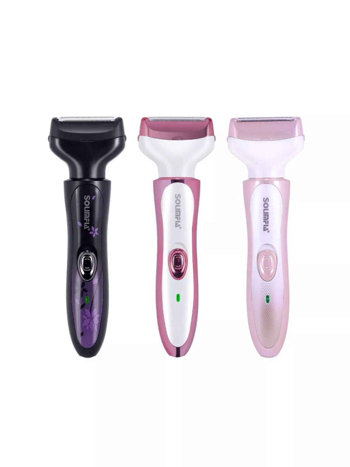Ergonomic epilator top view