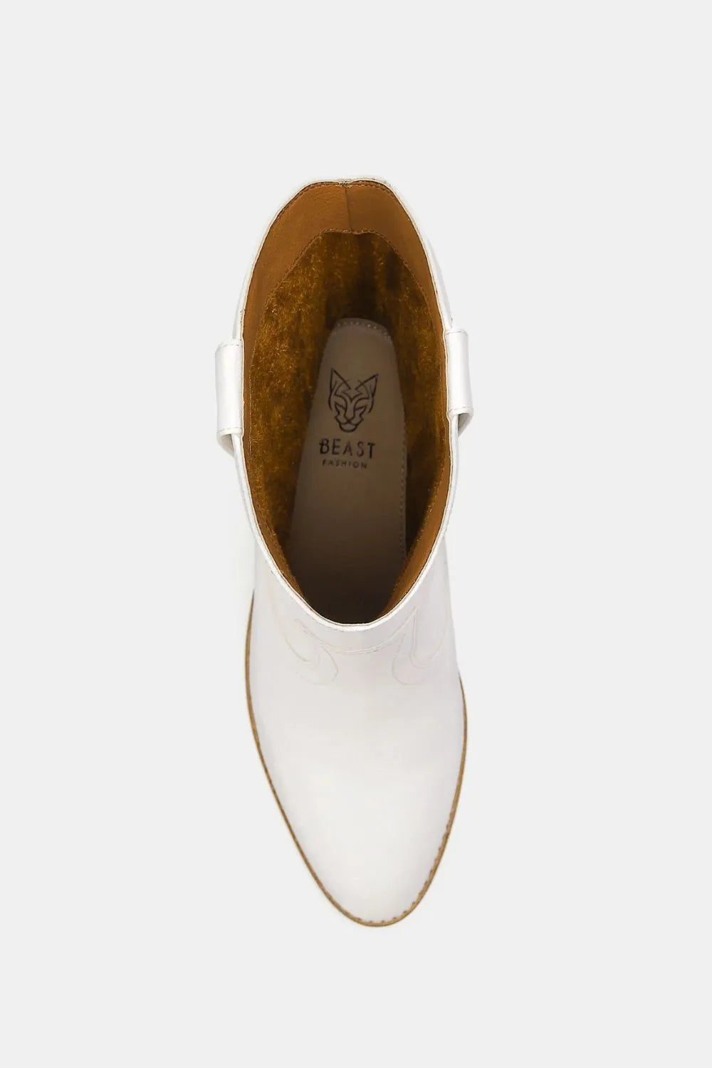 Butterfly cut detail point toe boots heel and sole detail