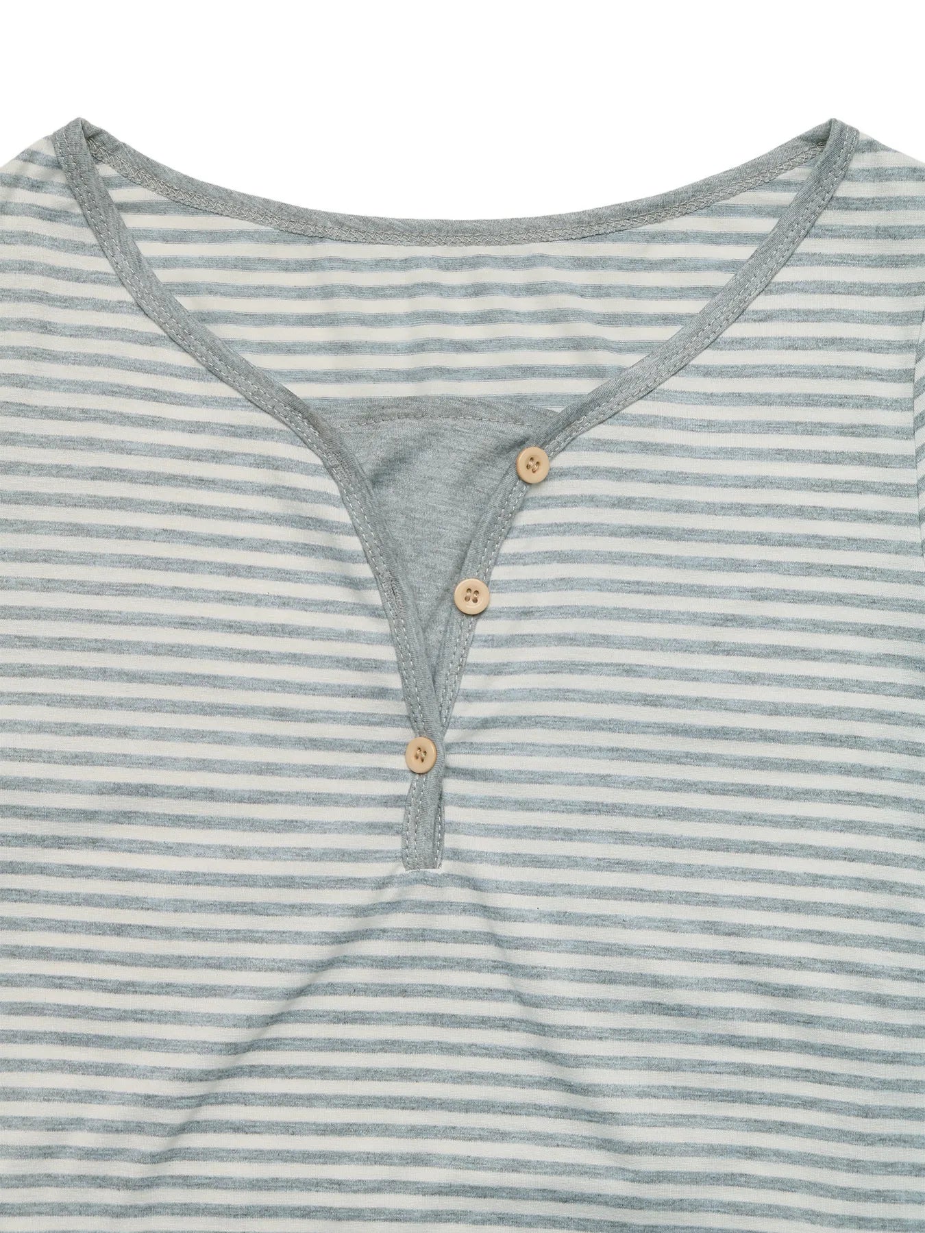 Striped Long Sleeve Casual T-Shirt - Fashorio