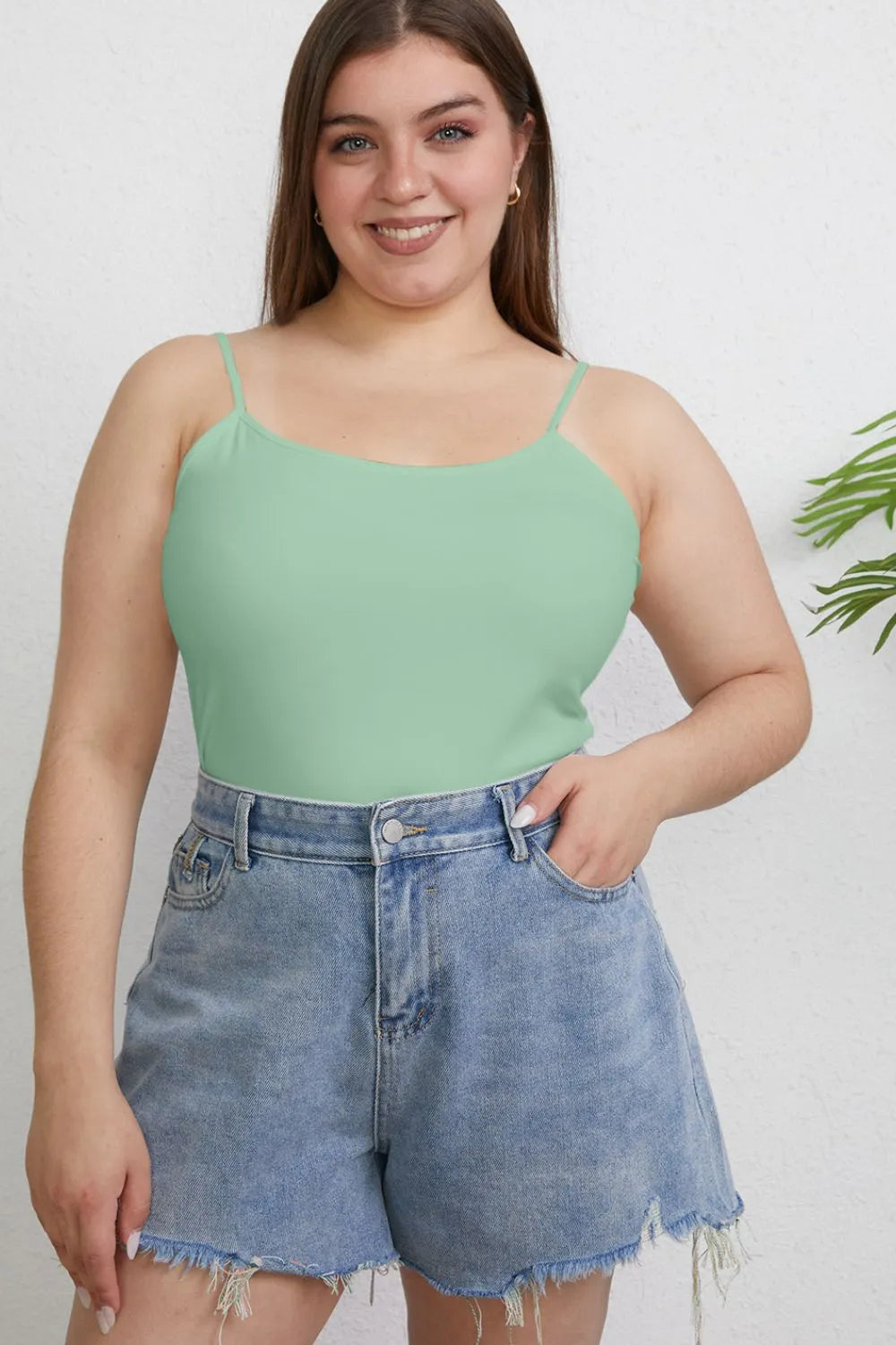 Basic Bae Round Neck Slim Cami, view 31