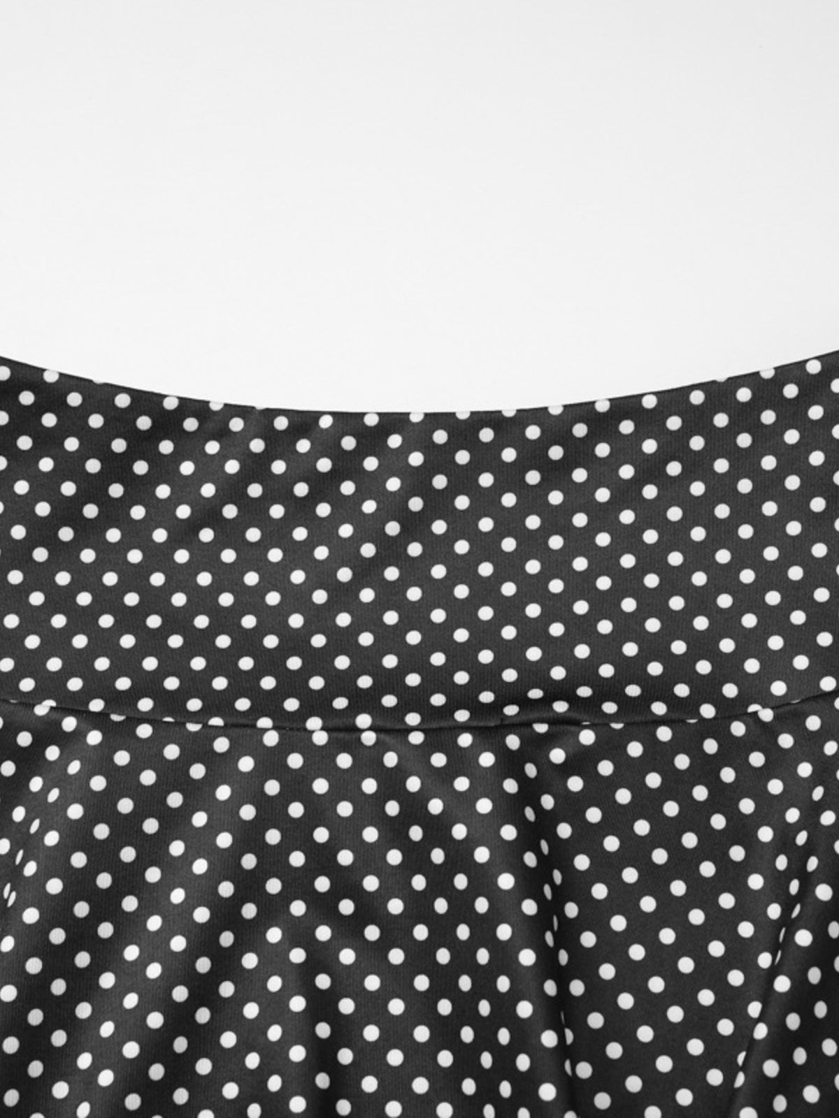 Polka dot set styled with heels