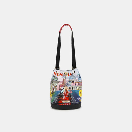 Nicole Lee USA Nylon Multifunctional Bucket Backpack Honeymoon in venezia One Size - Fashorio