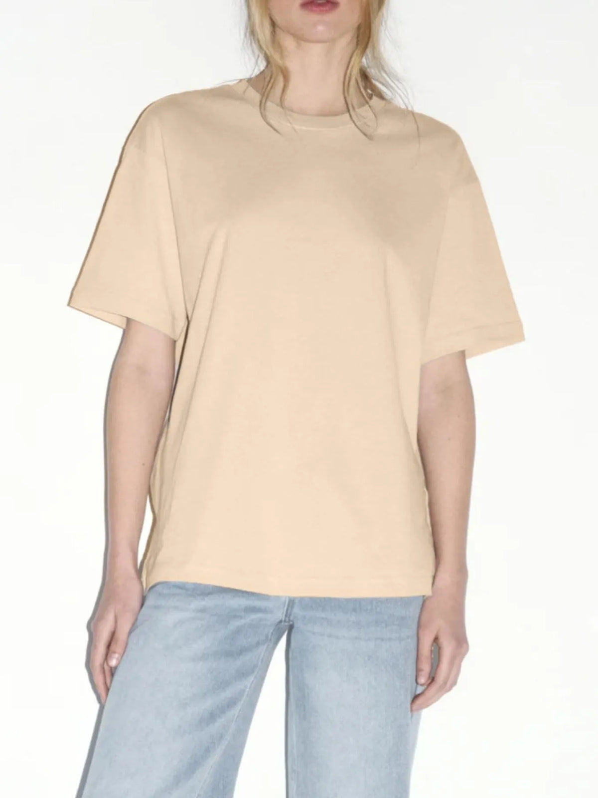 Oversized Round Neck Short Sleeve Top, view 12
