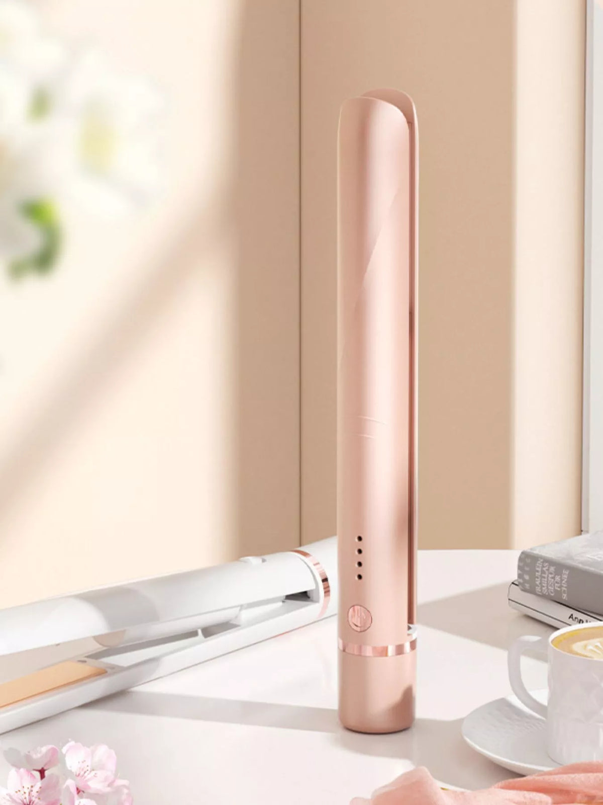 Straightener in white color