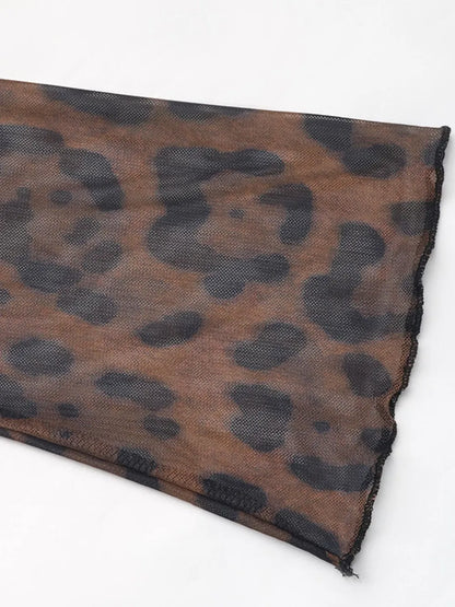 Perfee Leopard V-Neck Lace Bodysuit - Fashorio