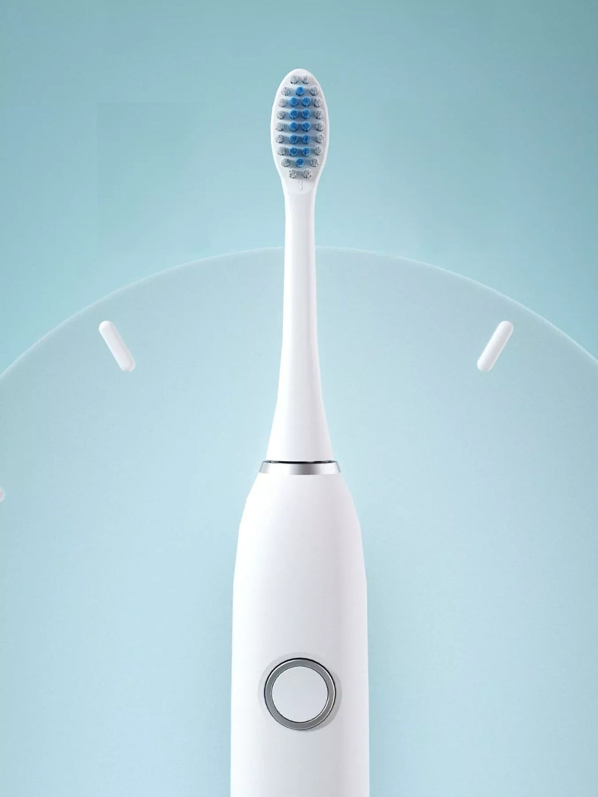 Toothbrush brush head closeup