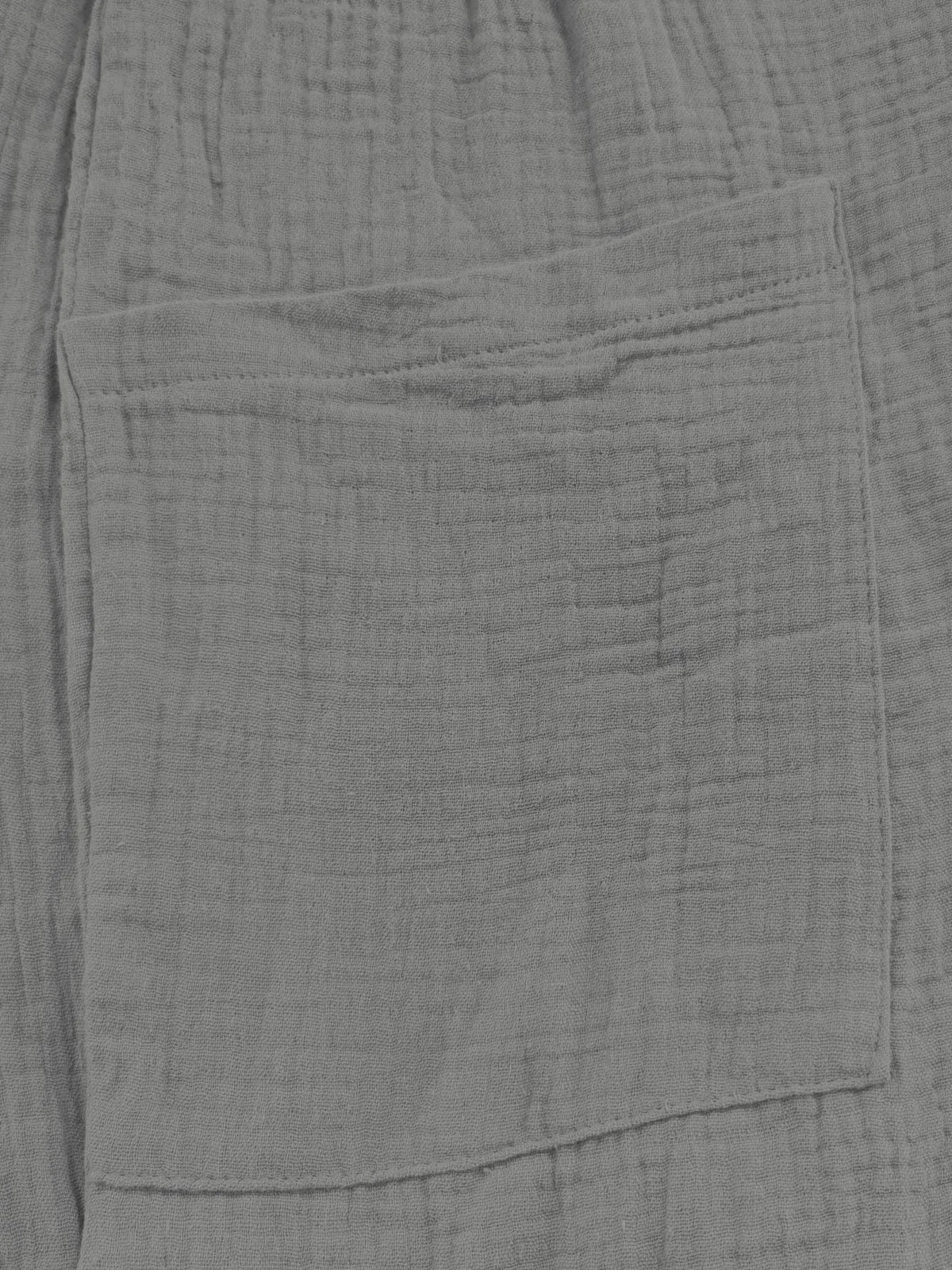 Casual Wide Leg Textured Overalls, view 16