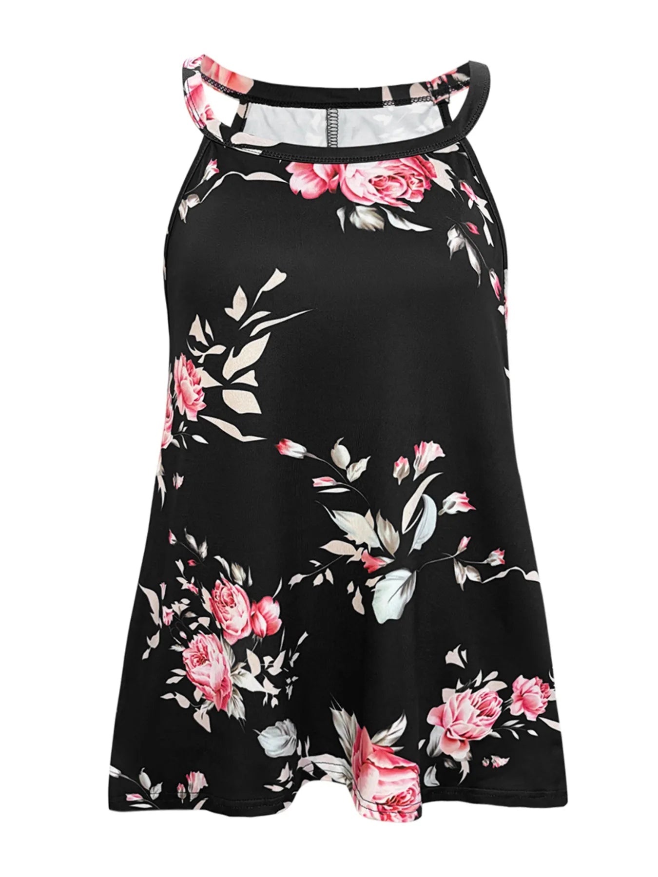 Floral Print Basic Style Tank Top - Fashorio