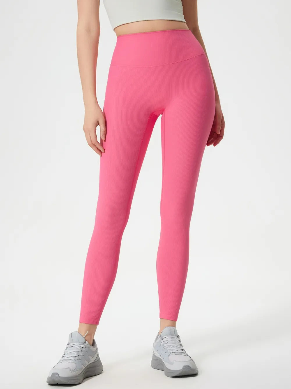 Millennia High Waist Active Leggings Pink - Fashorio