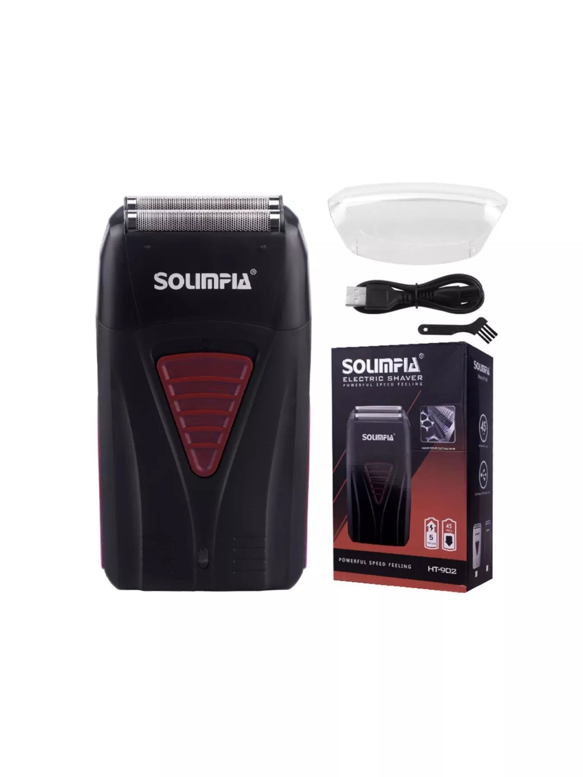 Foil shaver size next to hand