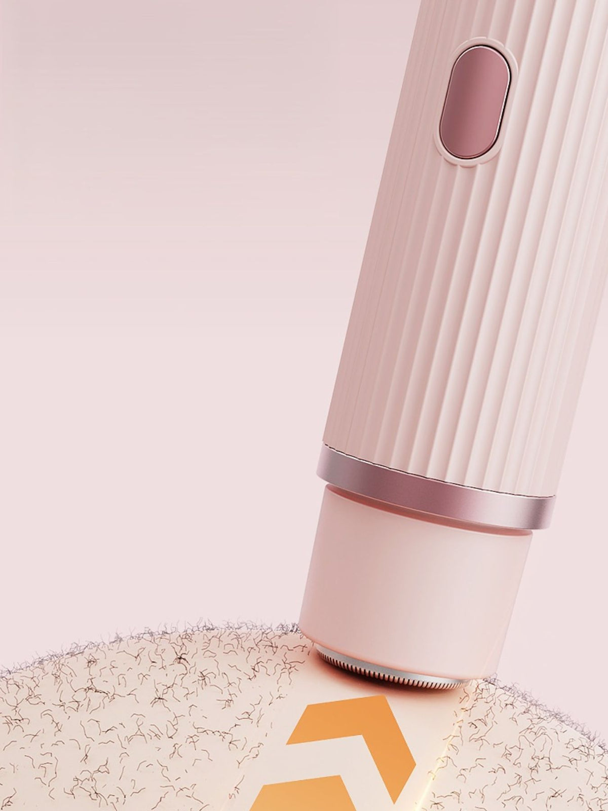 Portable epilator angled view