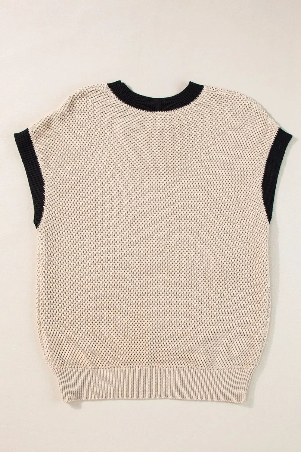 Textured knit sweater styled casually