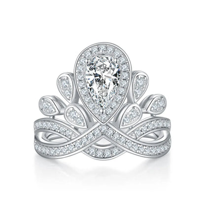 1 Carat Moissanite 925 Sterling Silver Ring - Fashorio