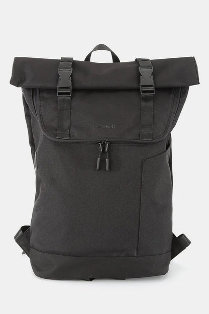 Himawari Contrast Waterproof Canvas Backpack Bag Black One Size - Fashorio
