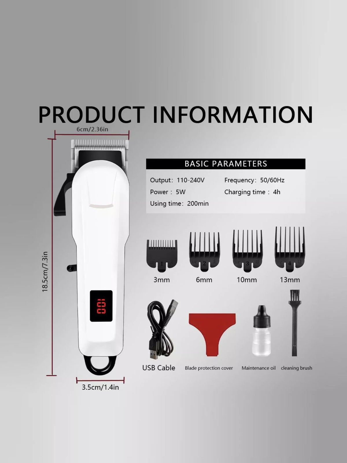 Hair clipper blade close up