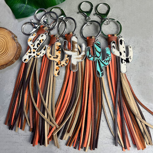 Cactus Keychain with Tassel - Fashorio