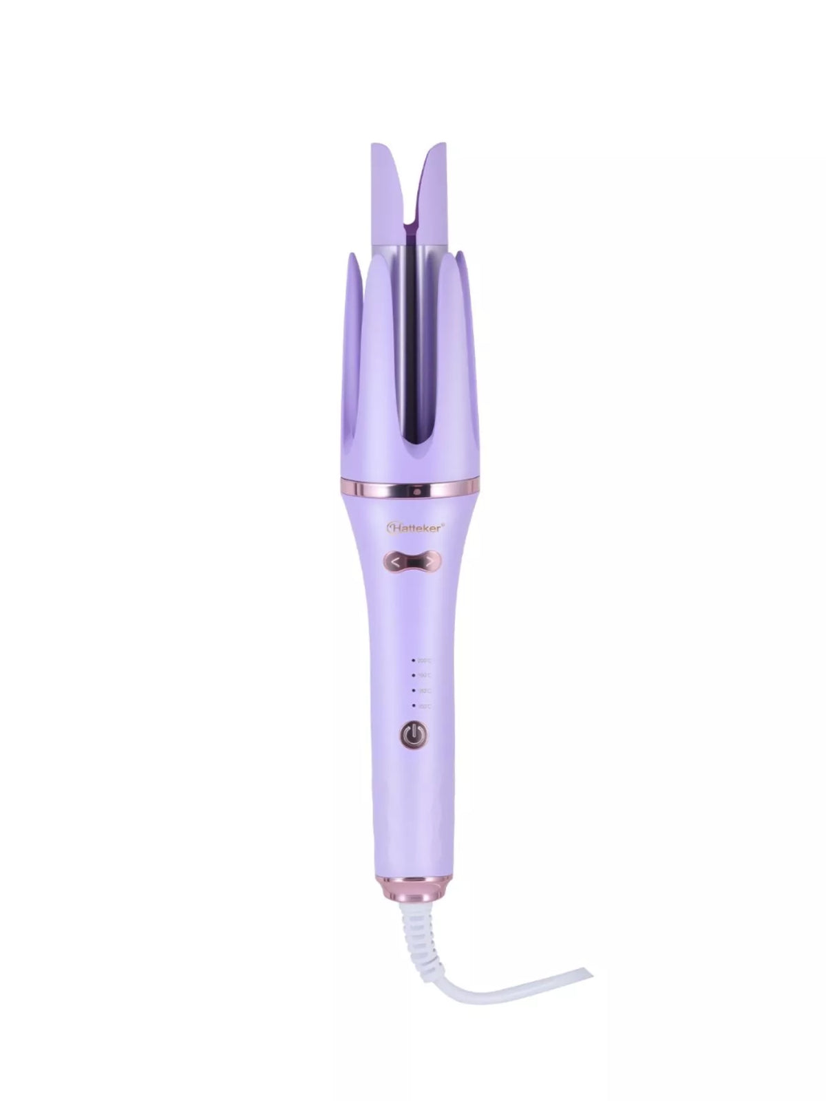 Rotating curling iron standing upright