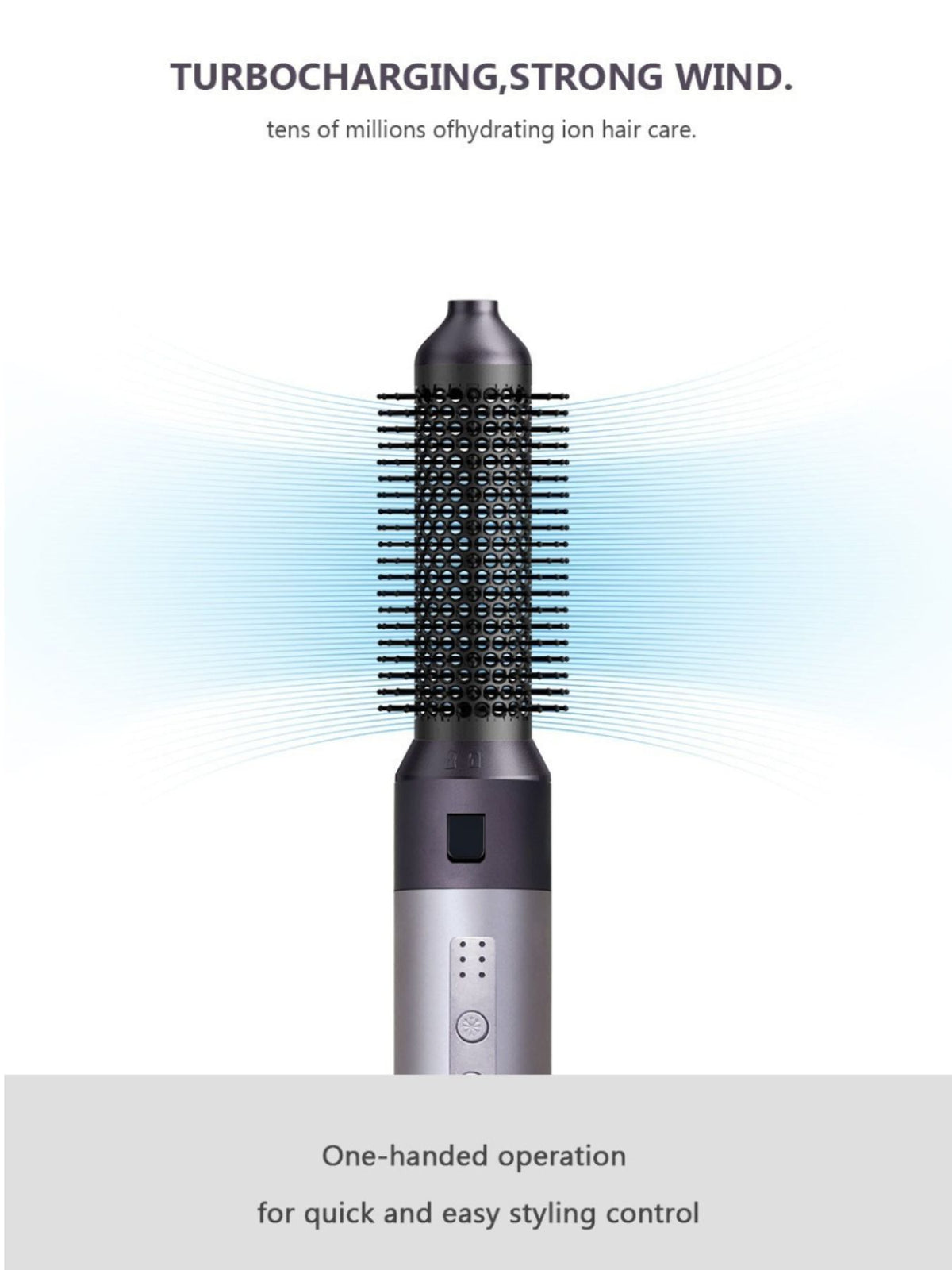 Hot air brush styling hair