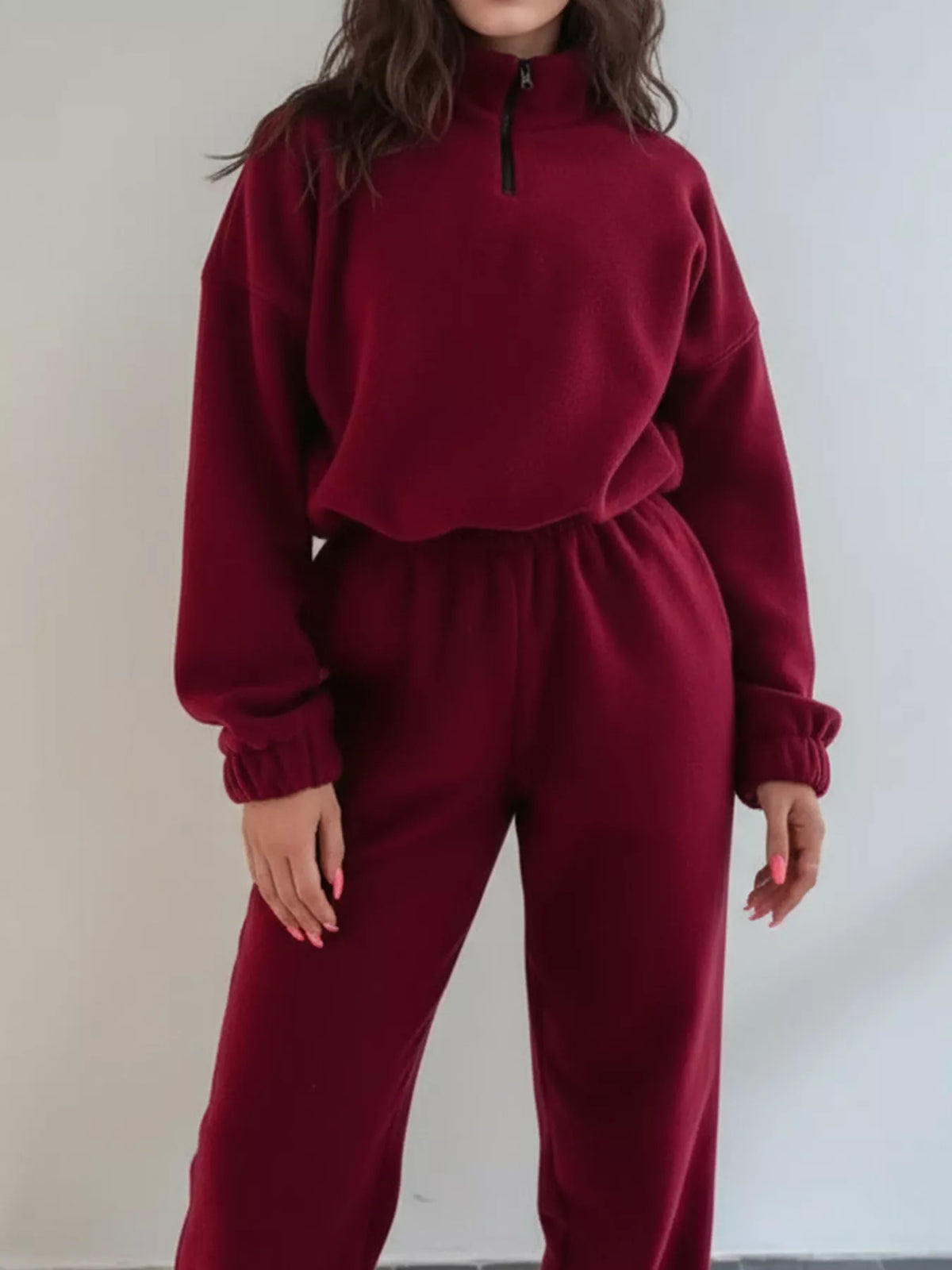 Womens sweatshirt set coordinated styling