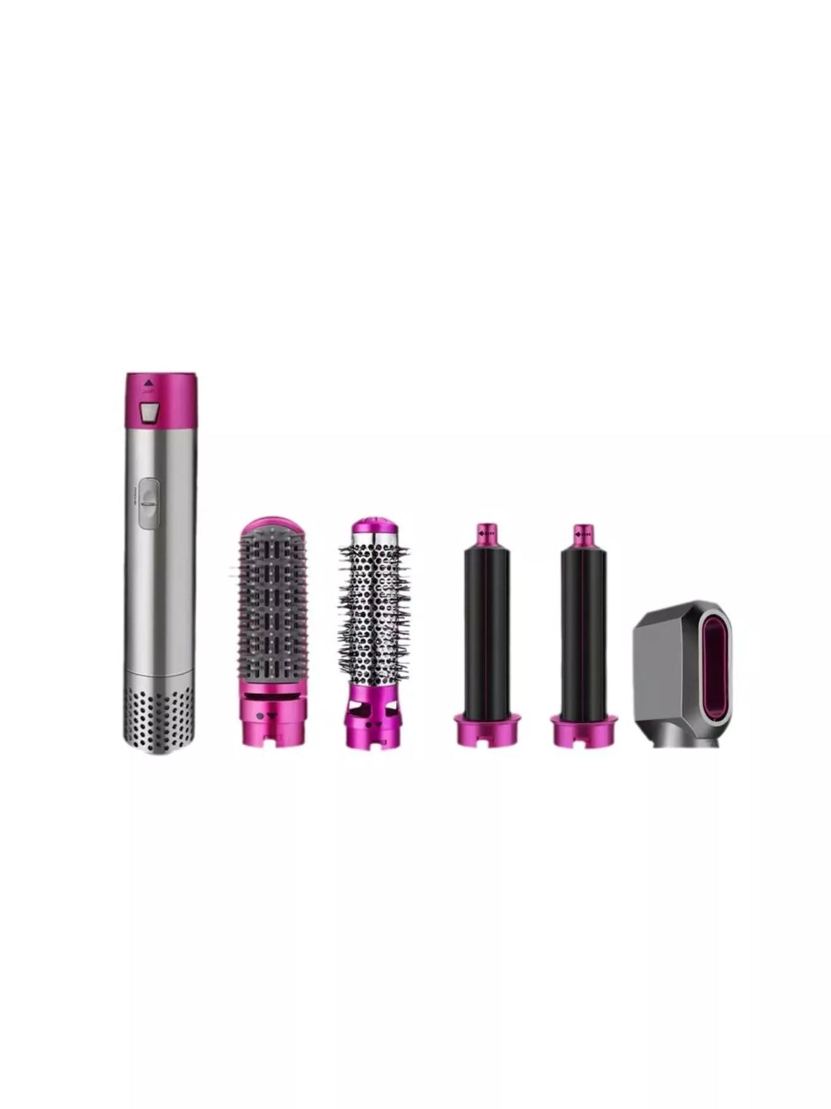 Curling iron interchangeable barrels detail
