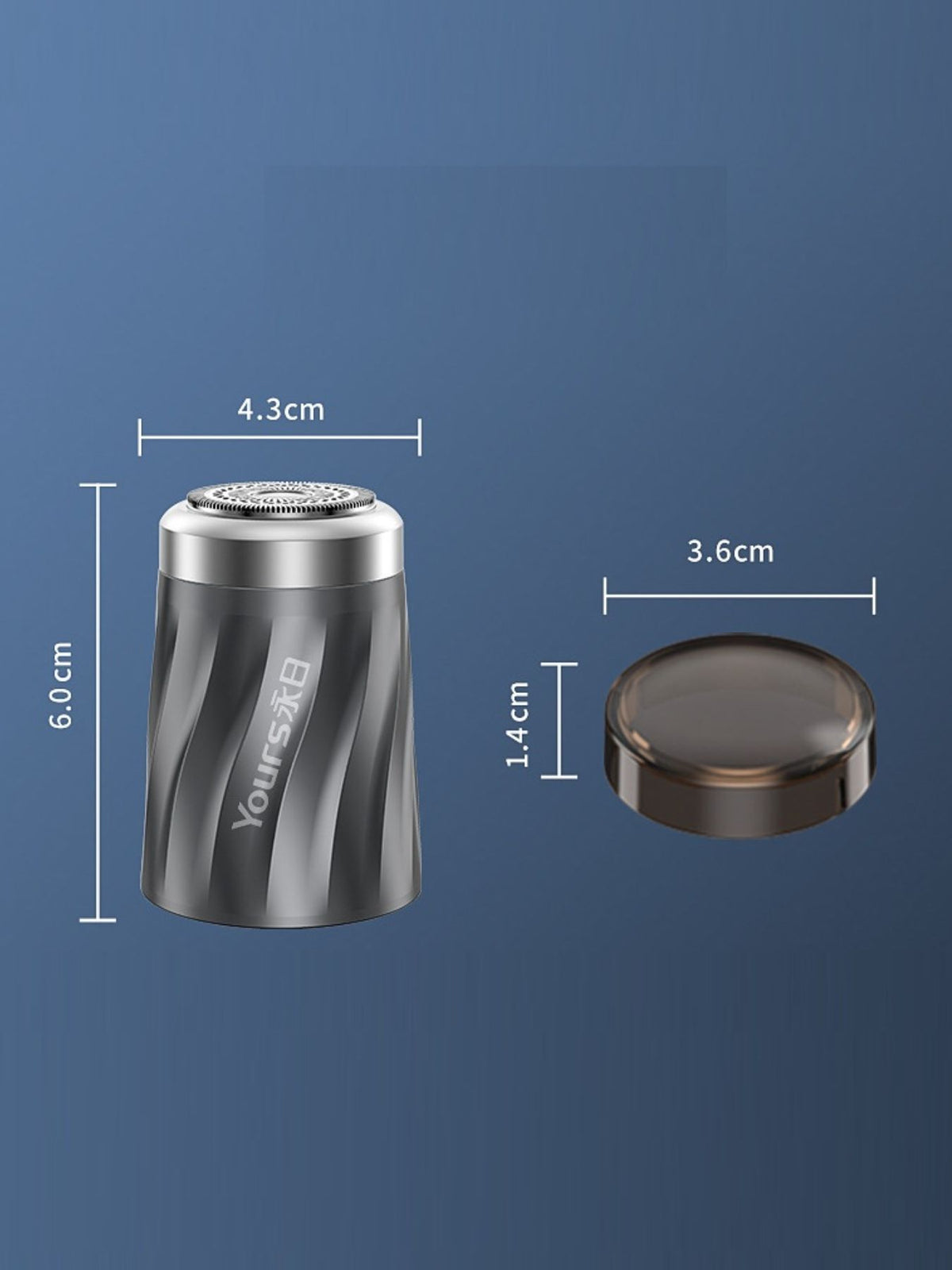 Mini shaver waterproof rinse detail