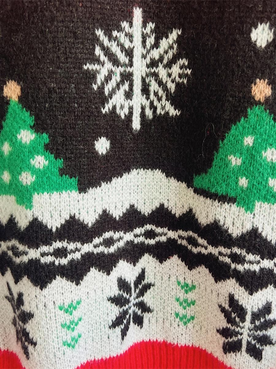 Christmas Element Long Sleeve Sweater - Fashorio