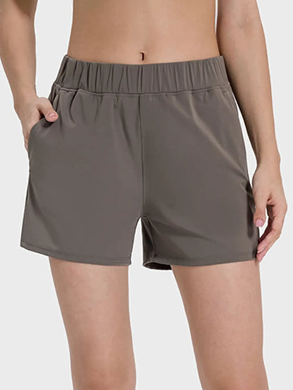 Millennia Elastic Waist Active Shorts - Fashorio
