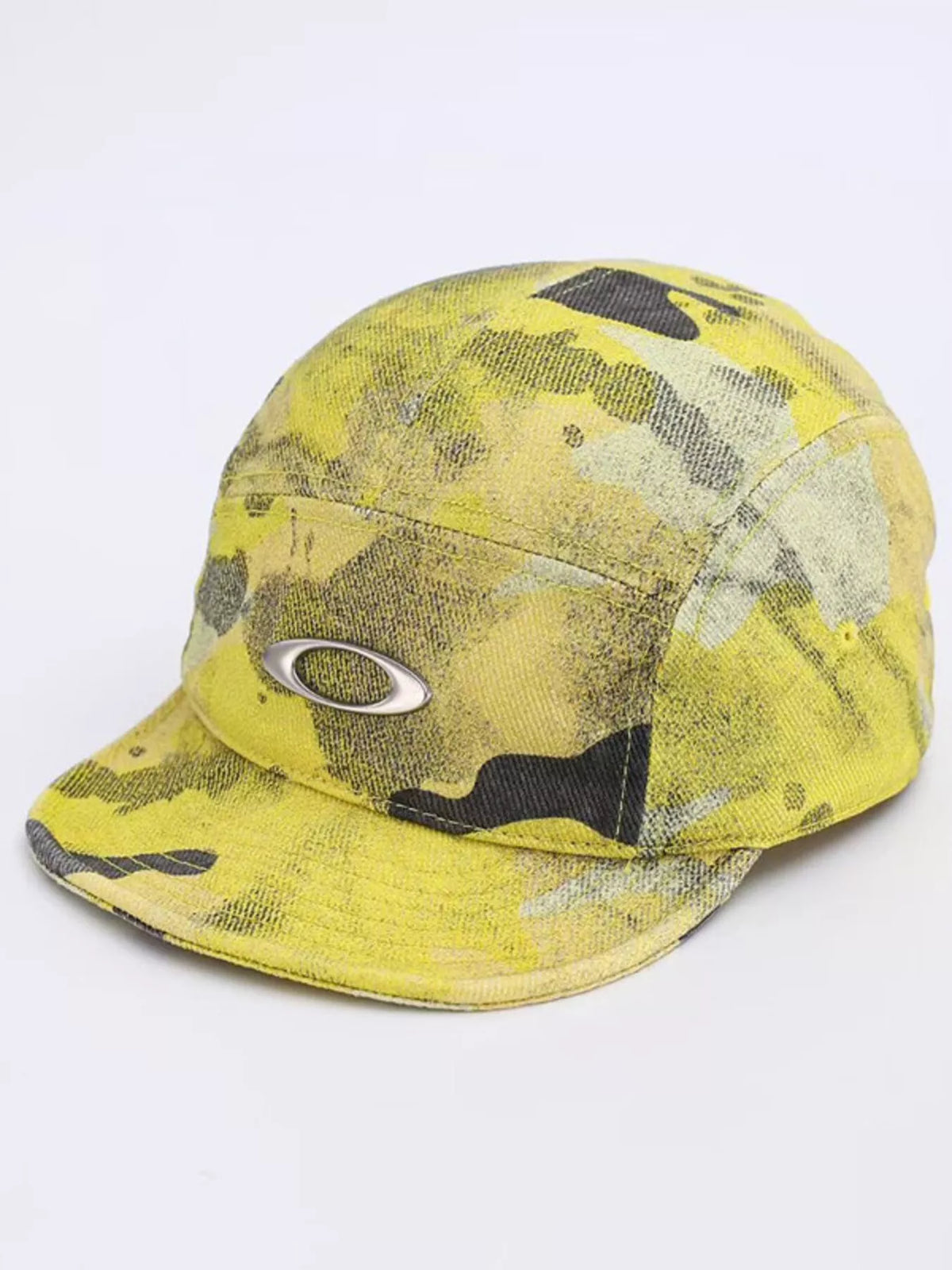 Camouflage cotton cap worn on model