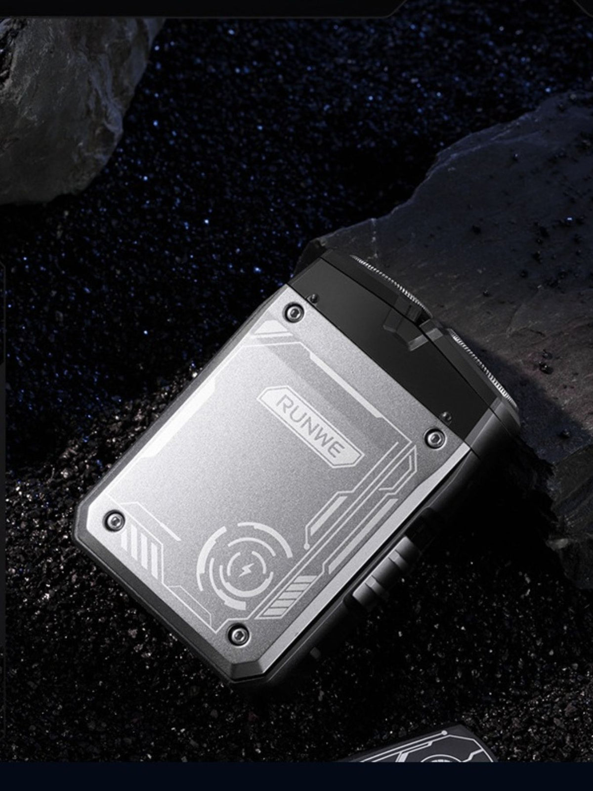 Portable shaver held in hand