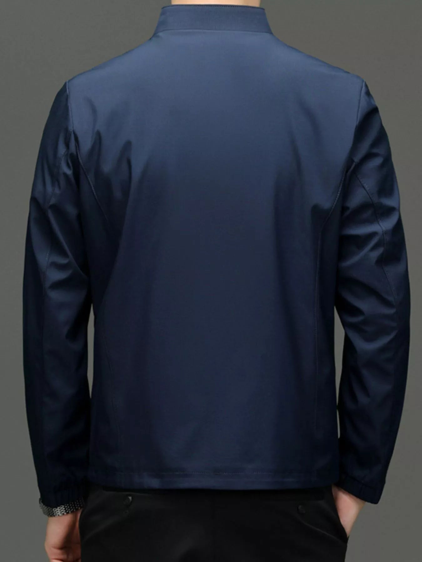 Men's Zip Up Long Sleeve Jacket - Fashorio