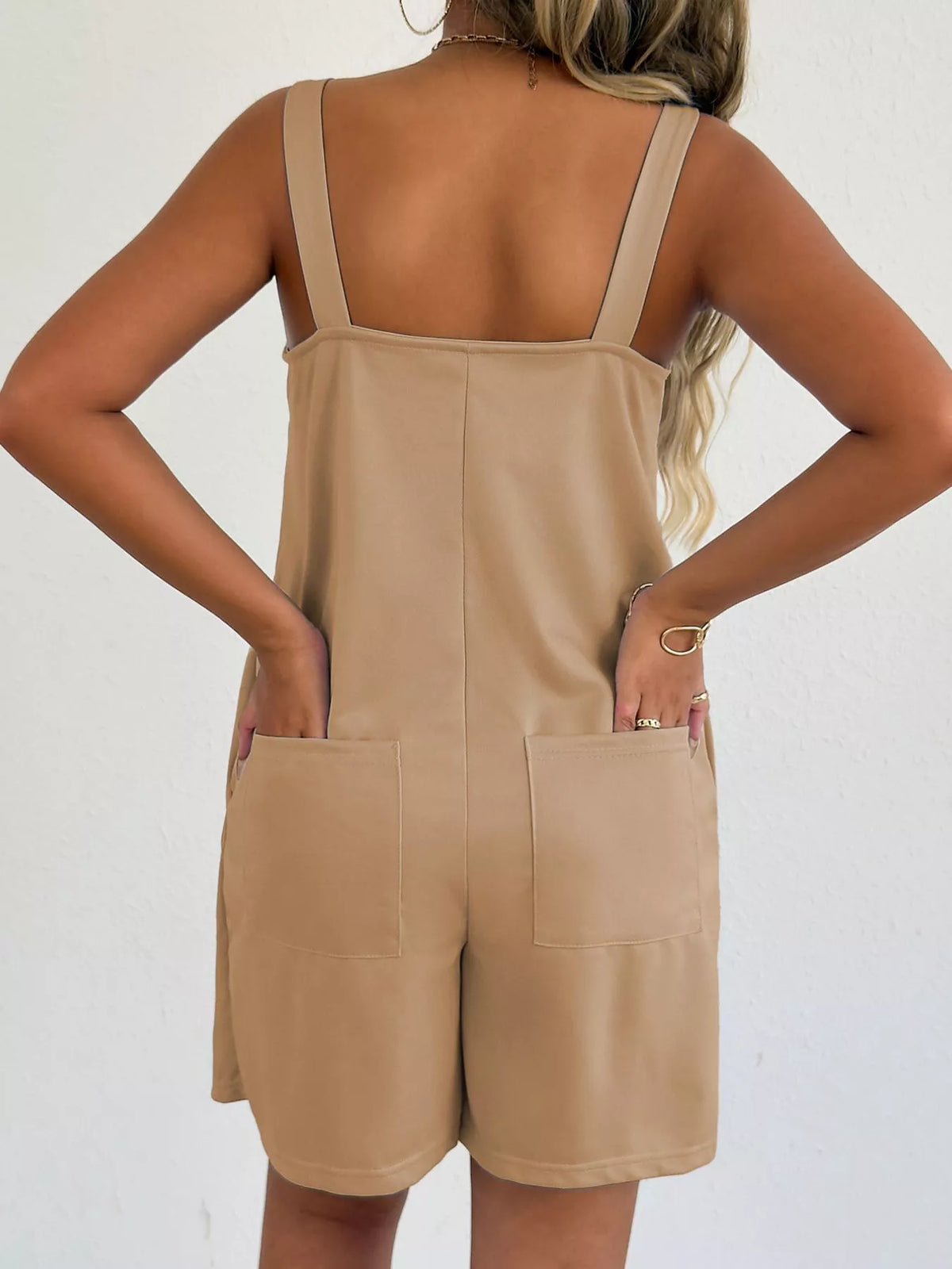 Polyester romper fabric texture detail