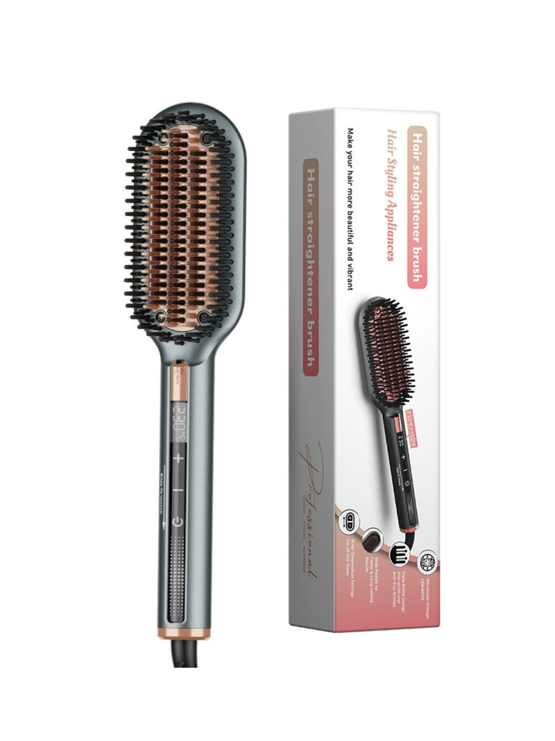 Fast heating hair straightening comb main view
