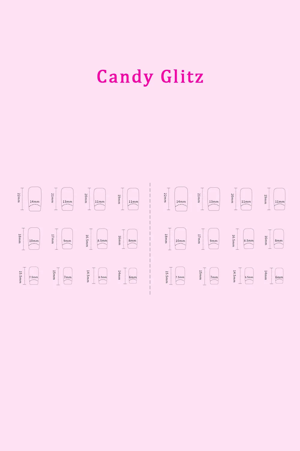 Press on nails size guide
