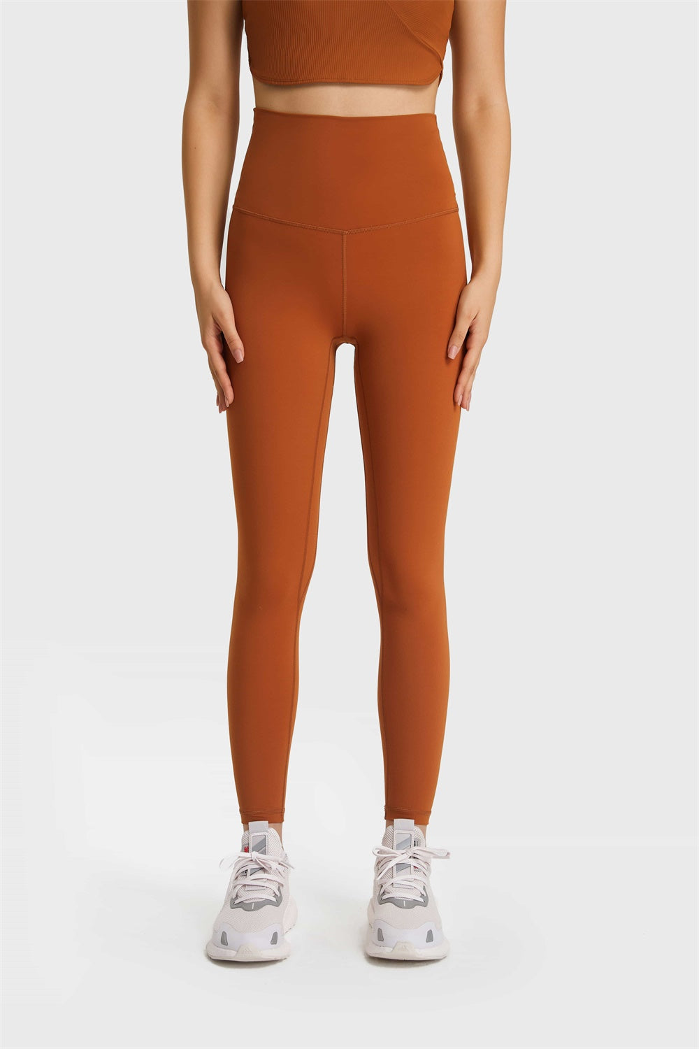 Ultra Soft High Waist Leggings side view on model