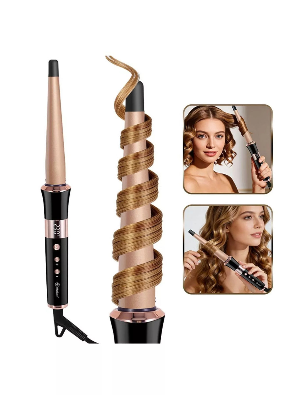 Curling iron styling result