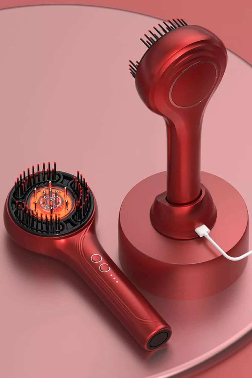 Heated straightening comb main view